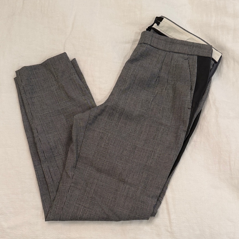 J. Crew womens Classic Gray Checkered Dress Pants